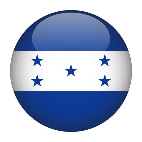 Honduras 3D Rounded Flag with Transparent Background 15272145 PNG