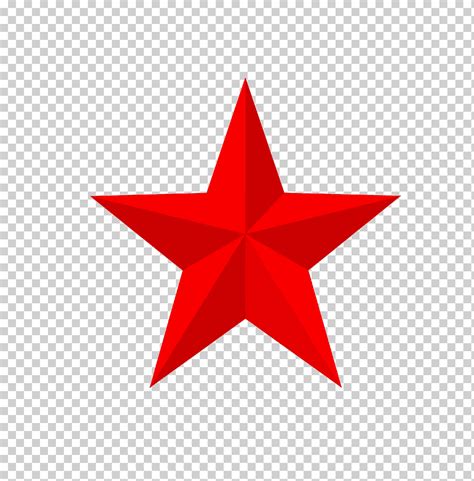 Красная звезда, красная звезда, пятиконечная звезда, красный png | Klipartz
