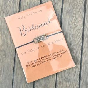 Will You Be My Bridesmaid, Infinity Bracelet, Bridesmaid Anklet ...