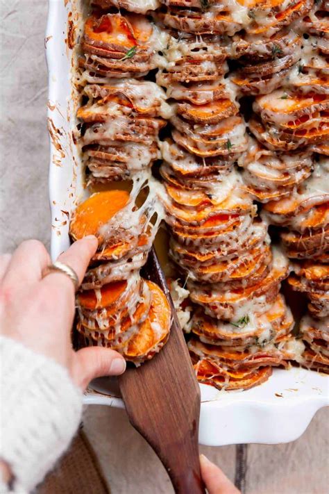 Scalloped Sweet Potatoes - Healthful Blondie