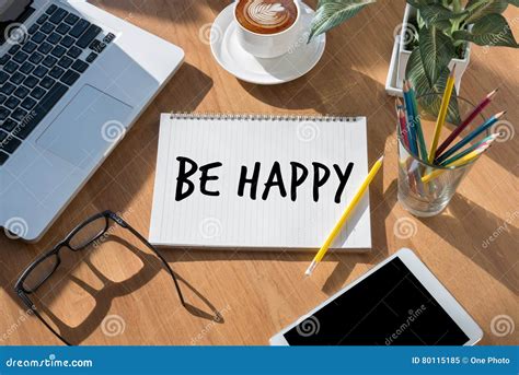 Be Happy Joyful Free Happy Enjoyment Playful Freedom Happiness L Stock ...