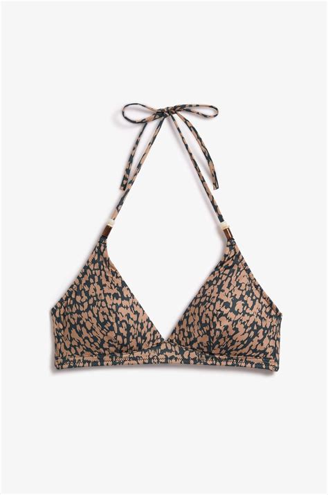 Triangle Patterned Bikini Top - IDYLLIQUE - MULTICOLORE - ETAM