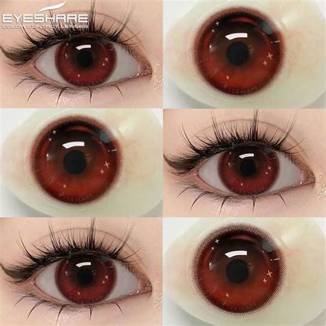 1 пара, цветные контактные линзы для глаз | AliExpress | Red contacts ...