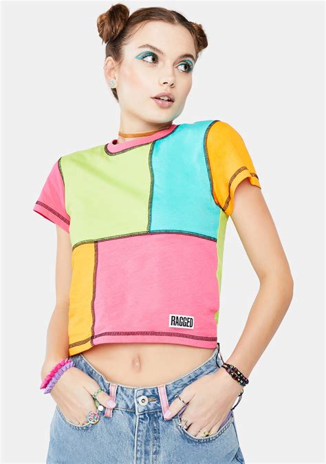 Jam Colorblock Short Sleeve Tee – Dolls Kill