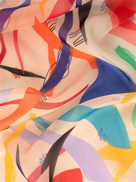 custom silk chiffon fabric printed chiffon silk material