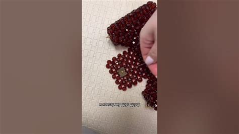 Как закрепить магнитный замок на сумку#beadedbag #crystalshine # ...