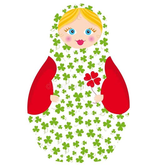 Matreshka stock vector. Illustration of wooden, doll, background - 8374391