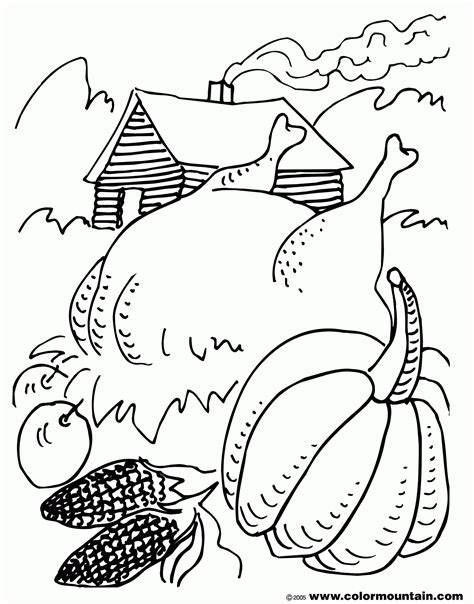 Thanksgiving Harvest Coloring Pages - Coloring Home