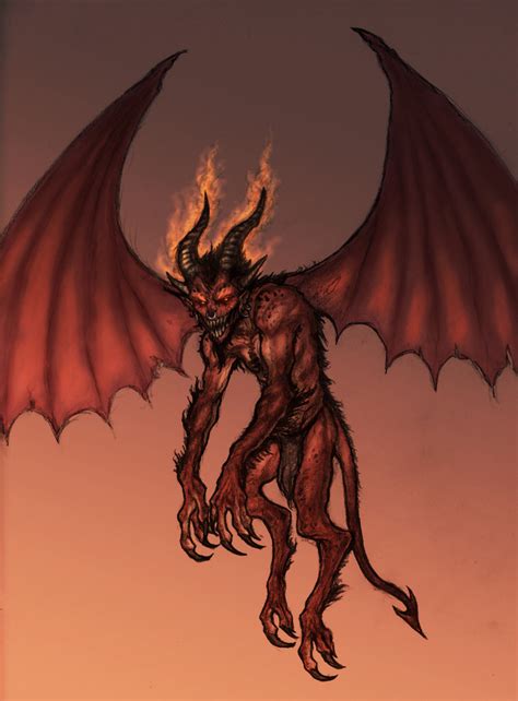 imp demon lesser fire imp  faxtar  deviantart