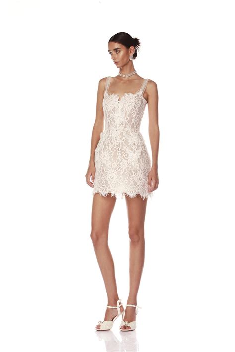 Colette Blanc Lace Mini Dress – BRONX AND BANCO