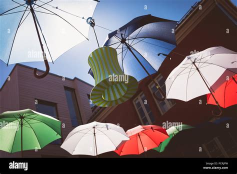 Hanging umbrellas hi-res stock photography and images - Alamy
