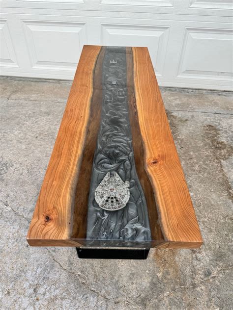 Star Wars Epoxy Table Cherry Wood - Etsy