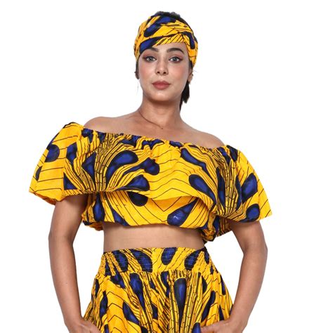 Women's Off Shoulder Crop Top ONLY -- FI-2010 – African-Stars