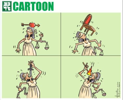 නීතියේ දෙවඟන අවසානයේ ගින්දර කෑ වගයි (බදාදා කාටූන්)