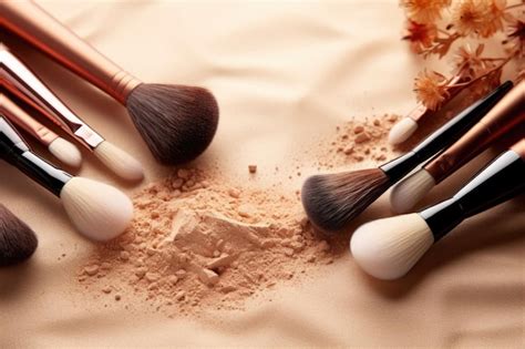 premium ai image professional makeup brushes  tools  reddening