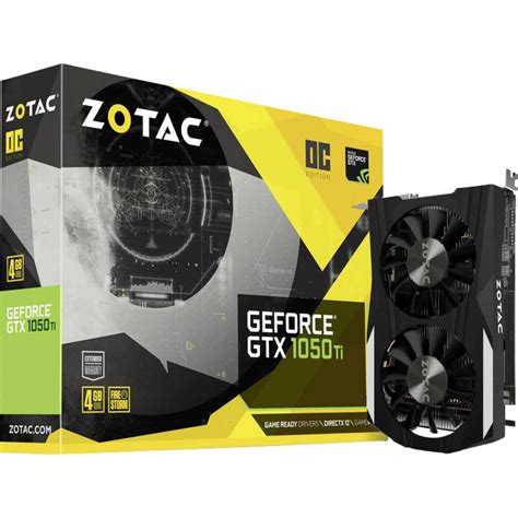 Zotac Grafikkarte Nvidia GeForce GTX1050 Ti Overclocked 4 GB GDDR5-RAM ...