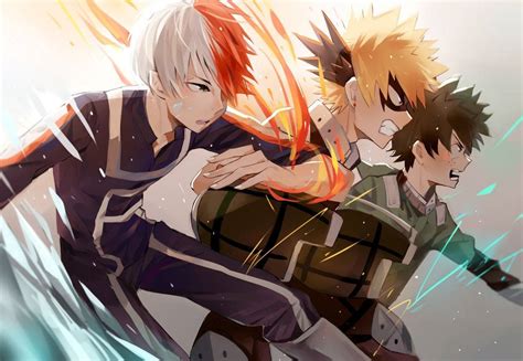 [100+] Deku X Todoroki X Bakugou Wallpapers | Wallpapers.com