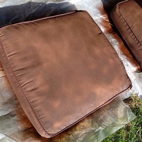 DIY Why Spend More: Spray painting outdoor cushions