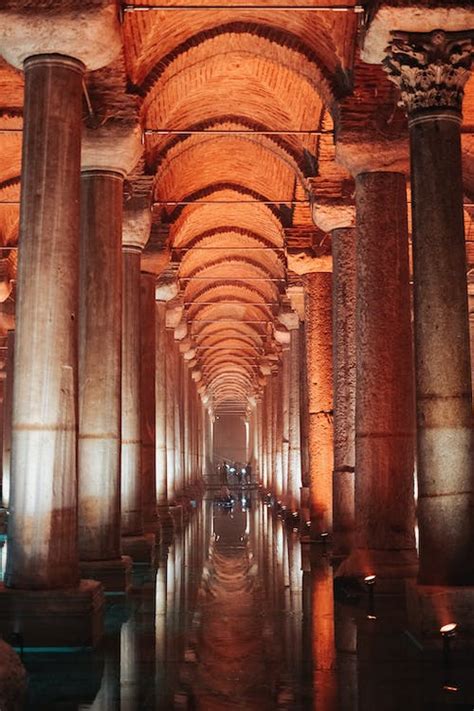 Interior of Basilica Cistern · Free Stock Photo