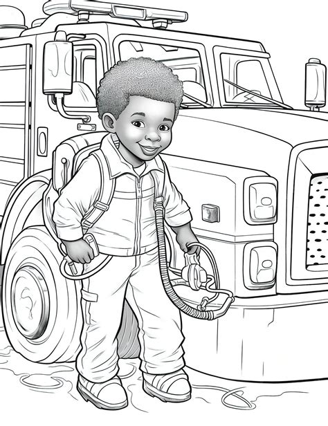 Premium Vector | Coloring book for african american kids 6 year old
