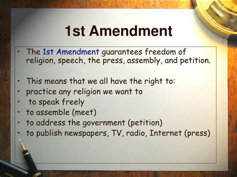 PPT - The Bill of Rights The First 10 Amendments to the Constitution ...