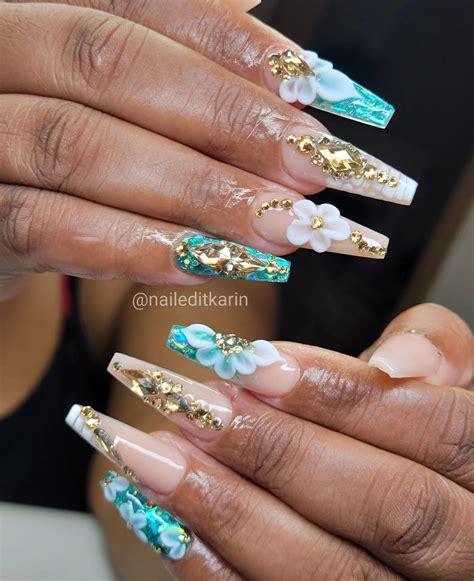 Coffin Glitter Nails: 30+ Pretty Design Ideas to Try - Nail Designs Daily