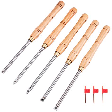 vevor wood turning tools  lathe  pcs set carbide lathe tools  diamond shape