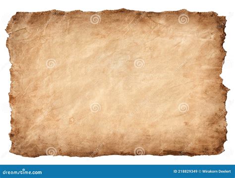 Altes Pergament Papier Blatt Jahrgang Gealtert Oder Textur Isoliert Auf ...