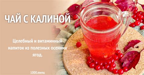 Чай с калиной рецепт с фото пошагово - 1000.menu