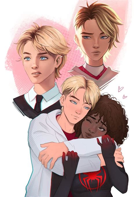 Gwen Stacy, Miles Morales, Spiderman Art, Genderbend, Spider Verse, Art ...