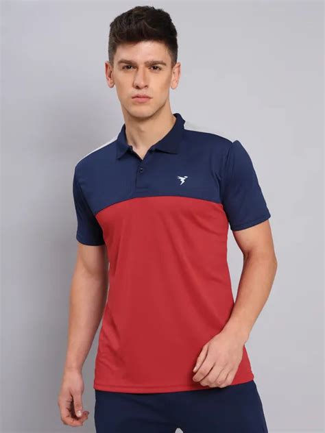 Men Slim Fit Polo T-shirt with Techno Cool+