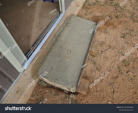 Garden Shed Concrete Ramp Construction Stock Photo 2092499260 ...