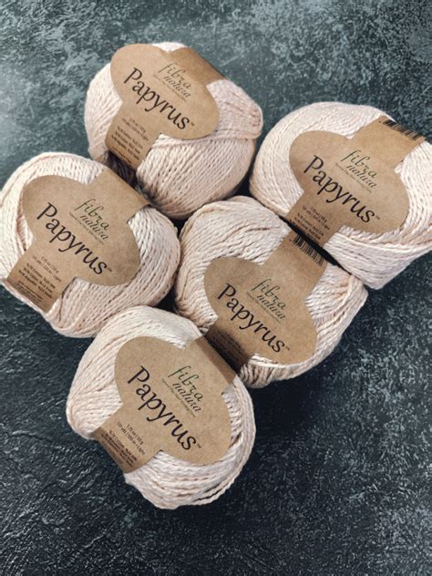 Пряжа Фибра натура Папирус, 5 шт. Fibra natura Papyrus - купить с ...