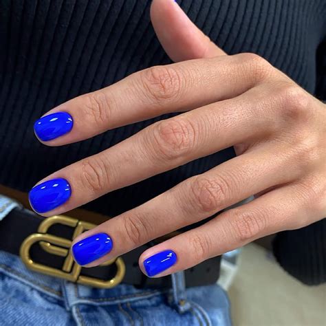 Top 25+ Royal Blue Short Nail Designs for 2024 that Cannot Be Missed