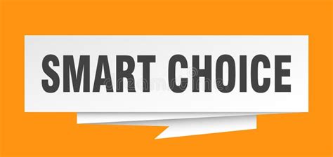 Smart choice stock vector. Illustration of seal, paper - 124323691