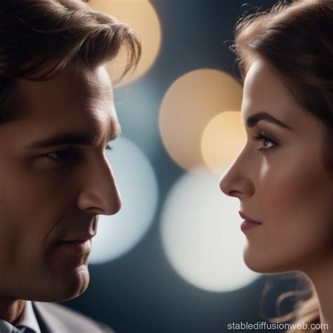 two faces looking at each other but the same face Prompts | Stable ...