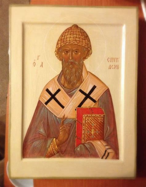Святитель Спиридон Тримифунтский | Orthodox christian icons, Orthodox ...