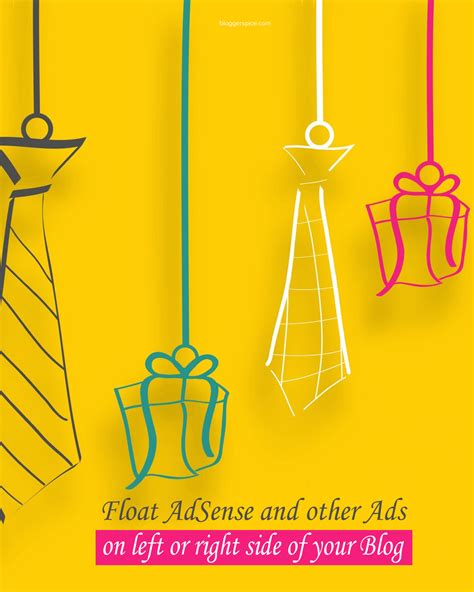 Float AdSense and other Ads on left or right side of your Blog