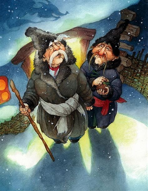 Коллекция картинок: «Ночь перед Рождеством» | Winter art, Illustration ...