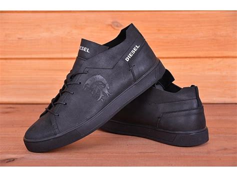 Кеды кроссовки мужские кожаные diesel pirate black — цена 2100 грн в ...