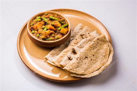 Indian Recipe Mixed Veg Containing Potato And Beans With