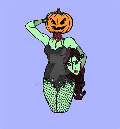 Zombie pin up October by Taakevegg on DeviantArt