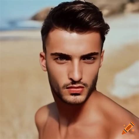 Handsome Albanian Men Handsome Young Man Enjoying Coffee In Prizren