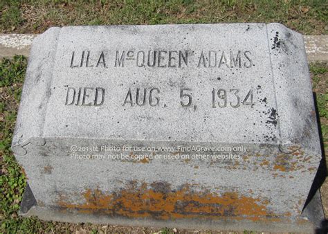 Lila Addison McQueen Adams (1862-1934) - Find a Grave Memorial