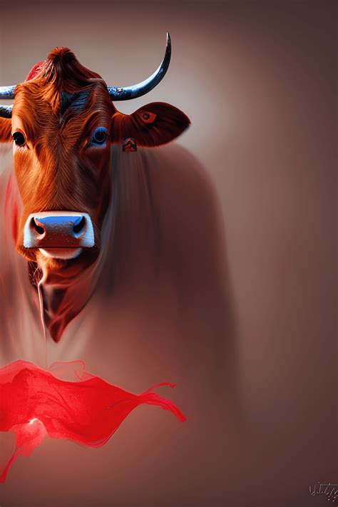 The Red Cow · Creative Fabrica