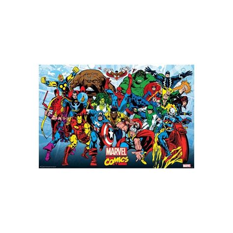 Marvel Comics - Retro Running Maxi Poster | BIG W