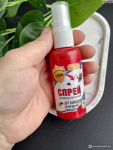 Спрей-защита от комаров и клещей Бдительный страж Средство акарицидно ...
