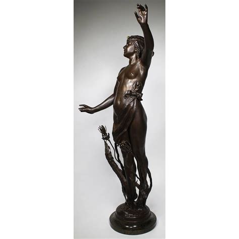French Art-deco-orientalist Spelter of a Nude Young Maiden, Attributed