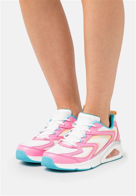 Skechers Sport TRES AIR - Sneaker low - pink duraleather/white mesh ...