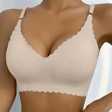 LYL Deep V Petal Wireless Bras, Deep V Petal Soft Wireless Comfortable